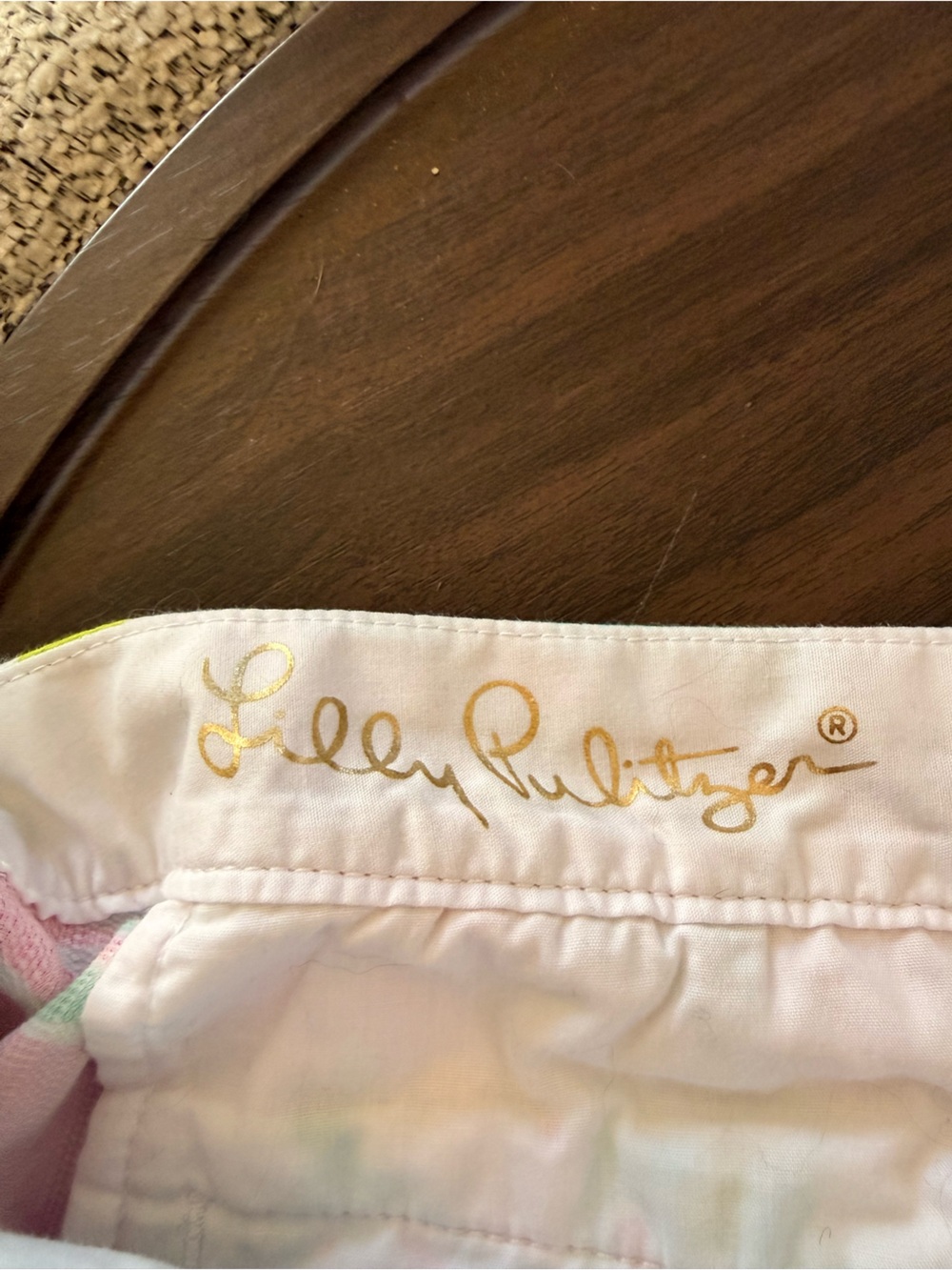 Lilly Pulitzer Floral Scallop Hem Shorts — Pink, Green & White - Picture 3 of 8